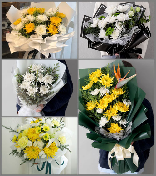 黑龙江绥化肇东市四站镇克宝村白事花束代送